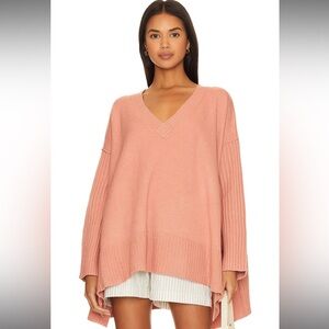 Free People Orion Tunic Sweater in Lightest Rose. Excellent used condition sz SM